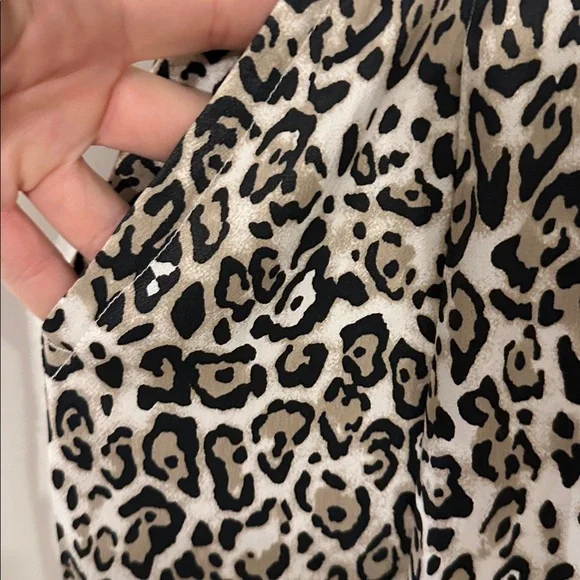 Maeve Animal Print wide leg pants - Picture 2 of 8